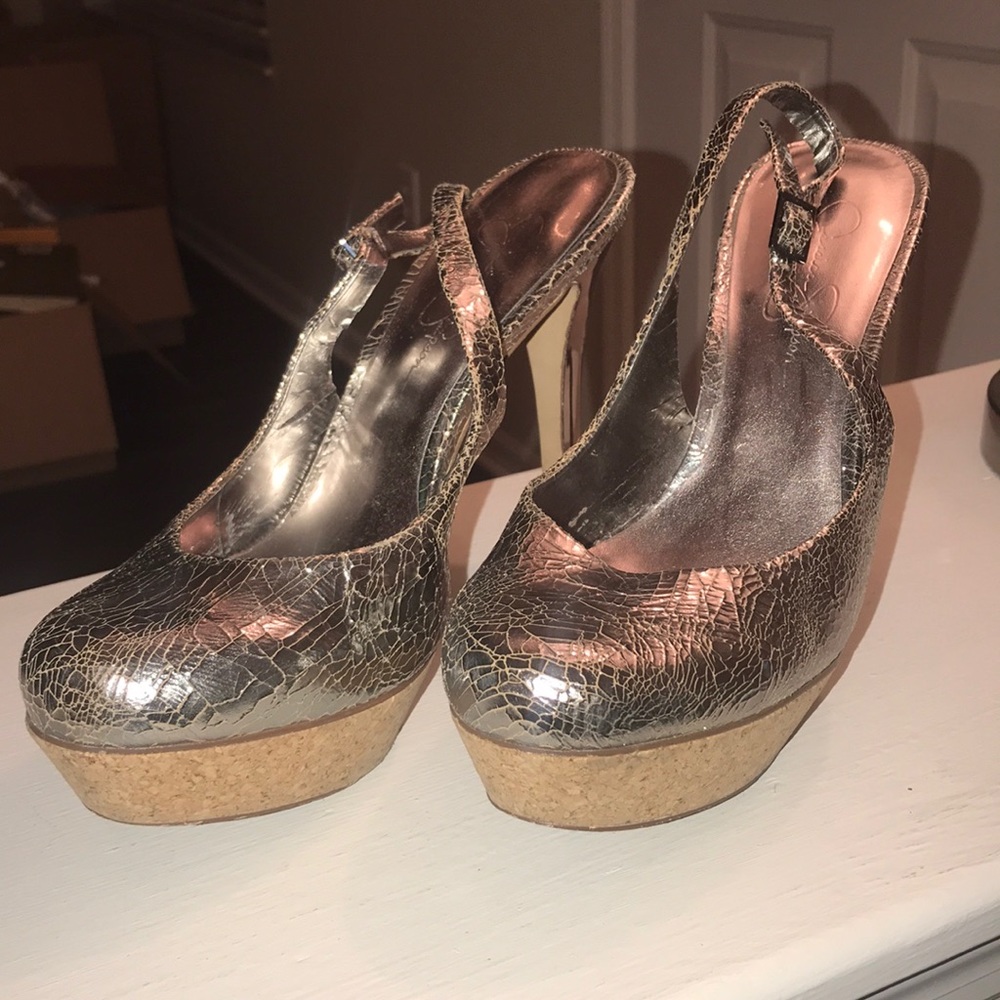 Silver heels